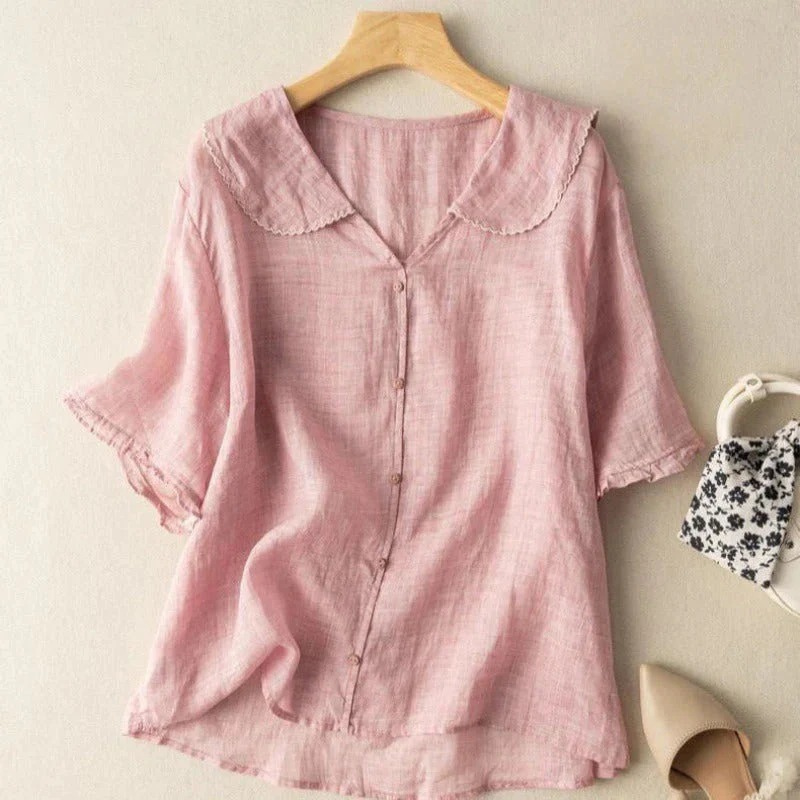 Valmere™ | Soft Linen Blouse