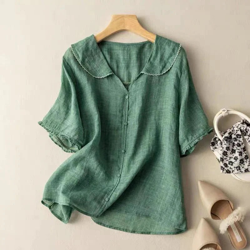 Valmere™ | Soft Linen Blouse