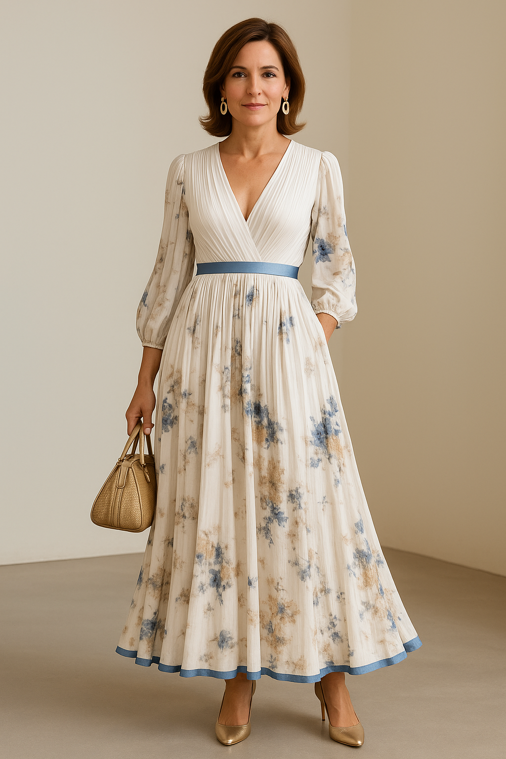 Valmere™ | Katie Elegant Floral Maxi Dress