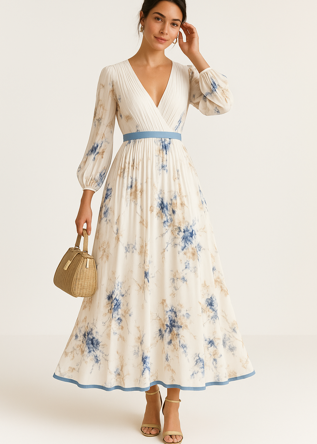 Valmere™ | Katie Elegant Floral Maxi Dress