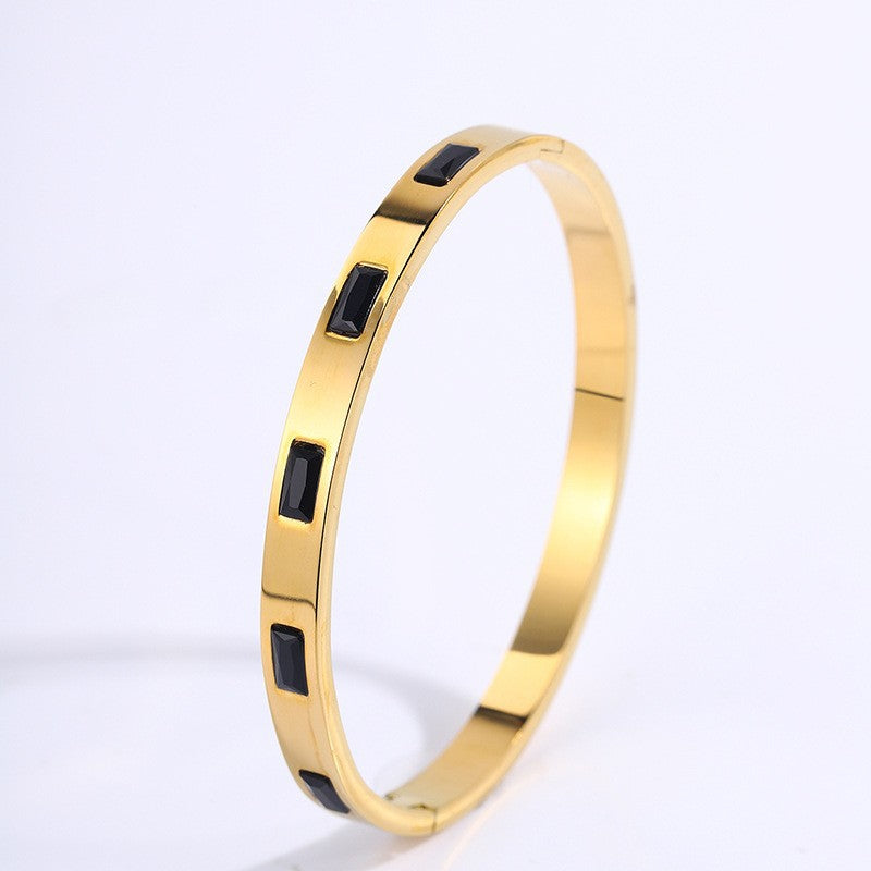 Renata Scarlatti Bracelet Black | Gold