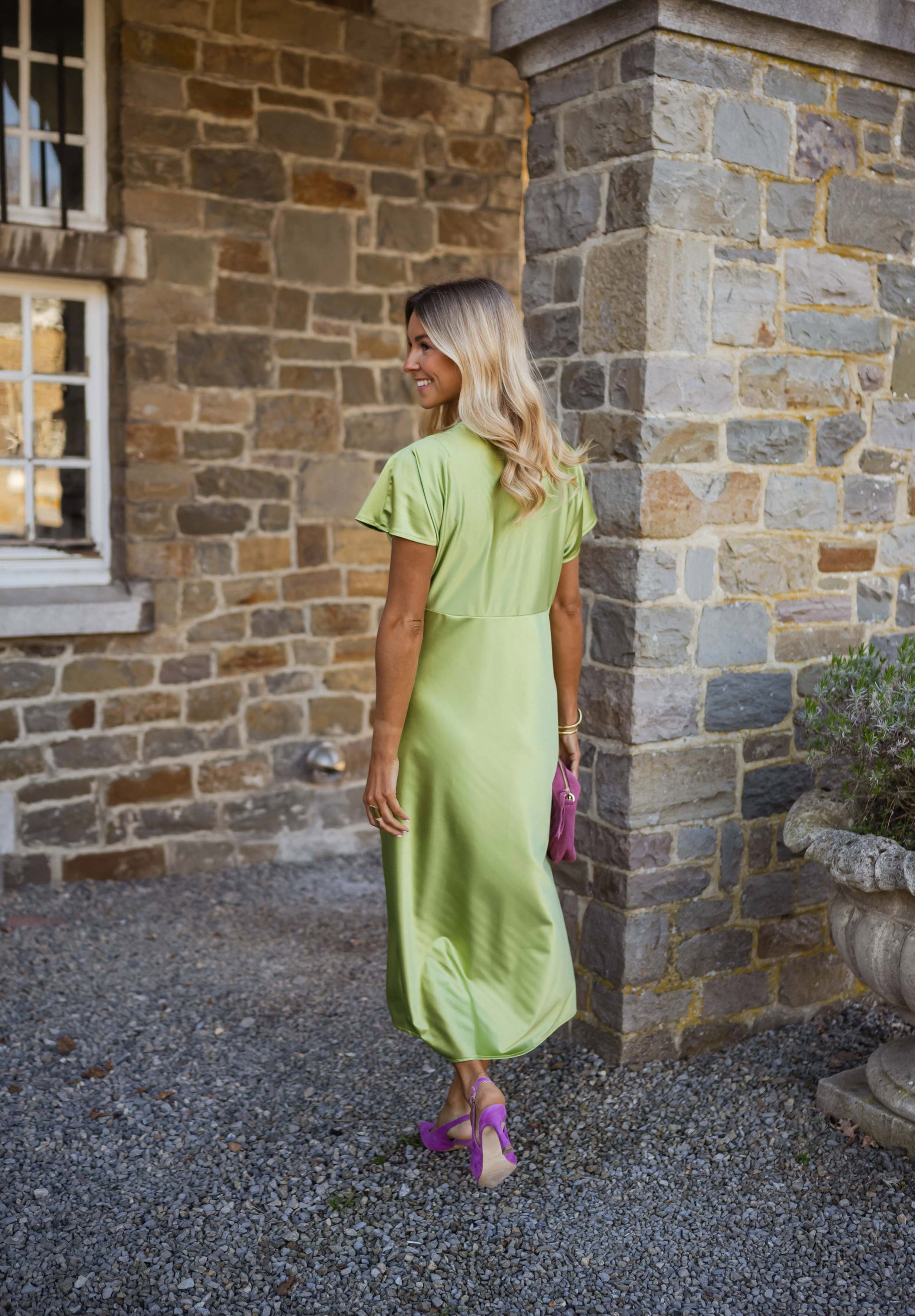 Valmere™ | The Satin Dress with V-Neck