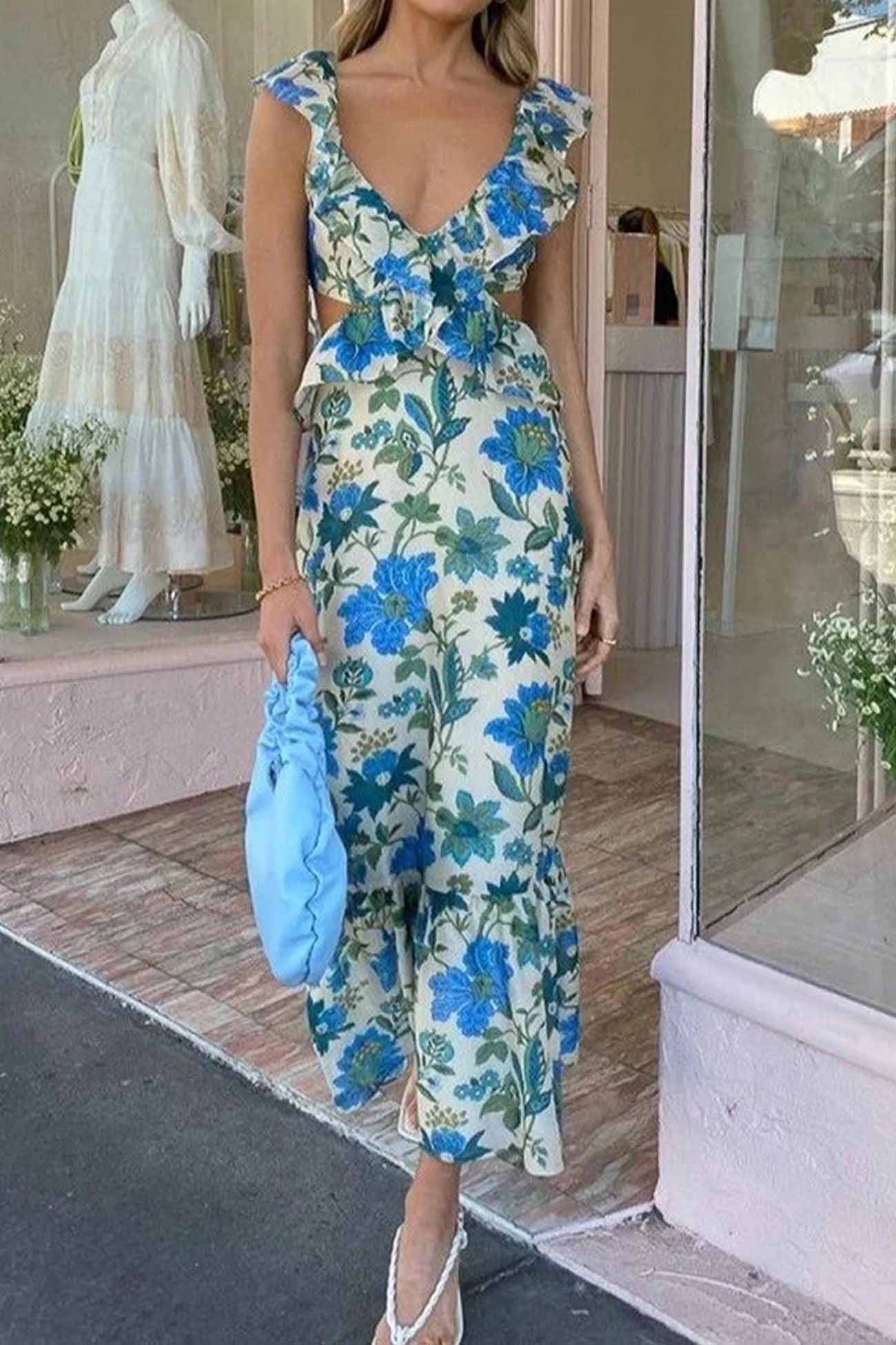 Valmere™ | Floral Ruffle Dress