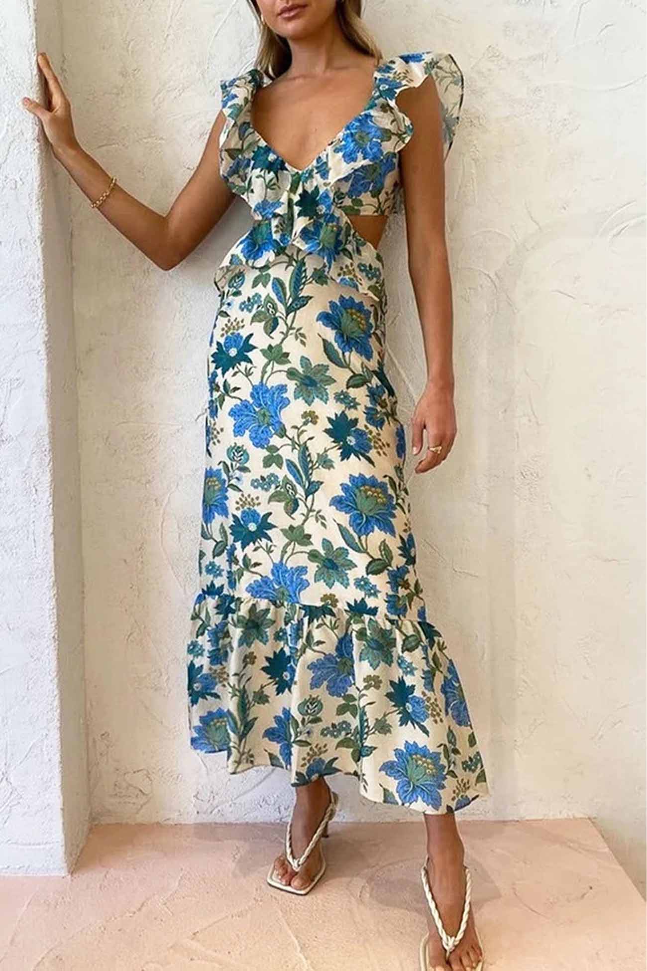 Valmere™ | Floral Ruffle Dress
