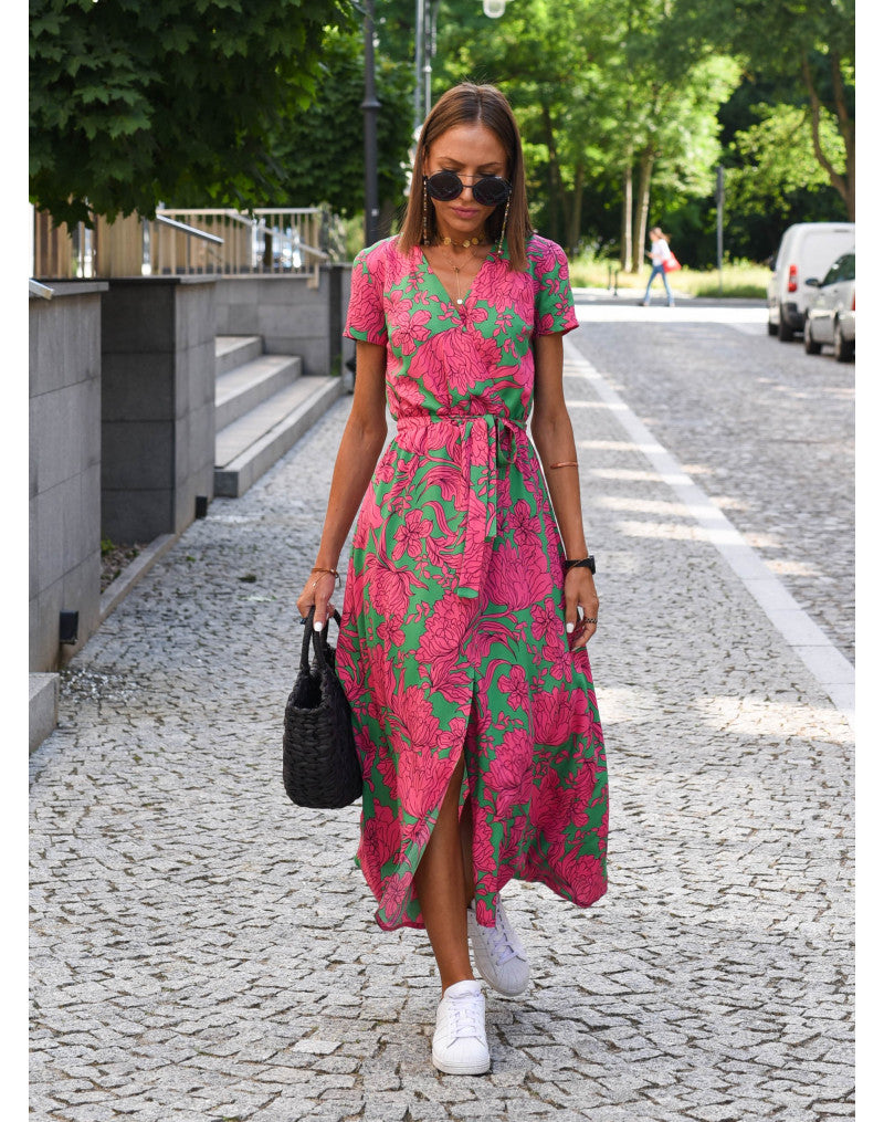 Valmere™ | Yasmine Stylish V-Neck Dress