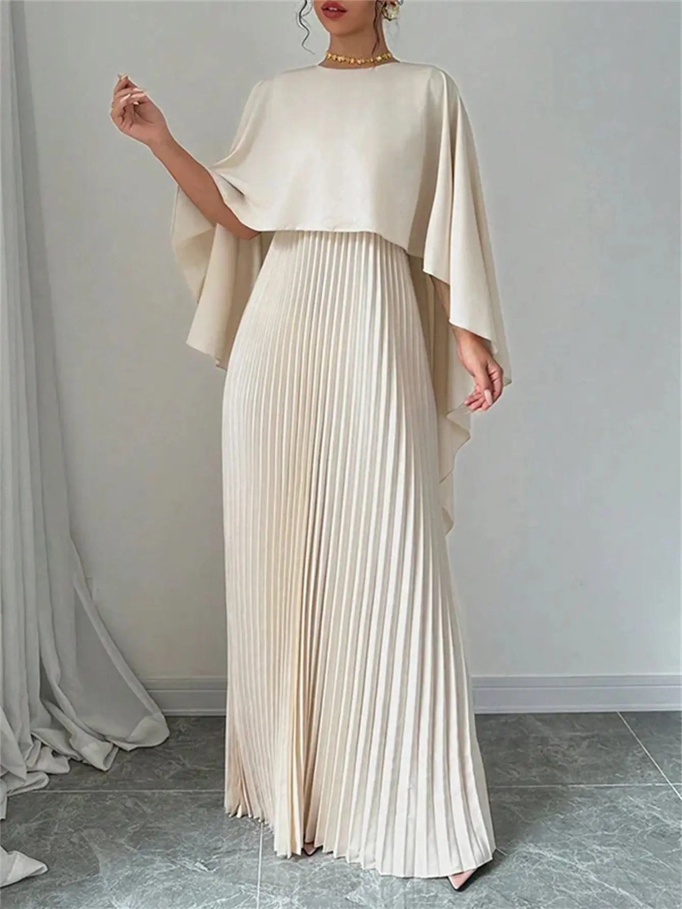 Valmere™ | Charlotte Elegant Bat Sleeve Dress