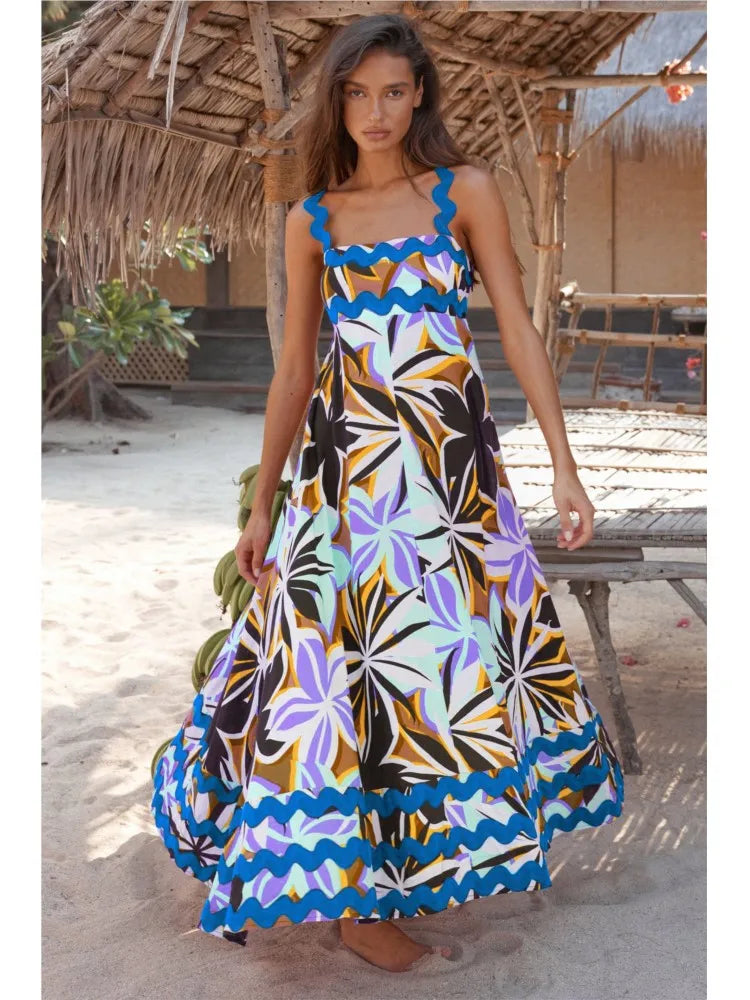Valmere™ | Solana Elegant Floral Maxi Dress