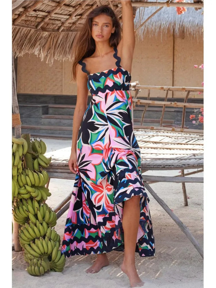 Valmere™ | Solana Elegant Floral Maxi Dress
