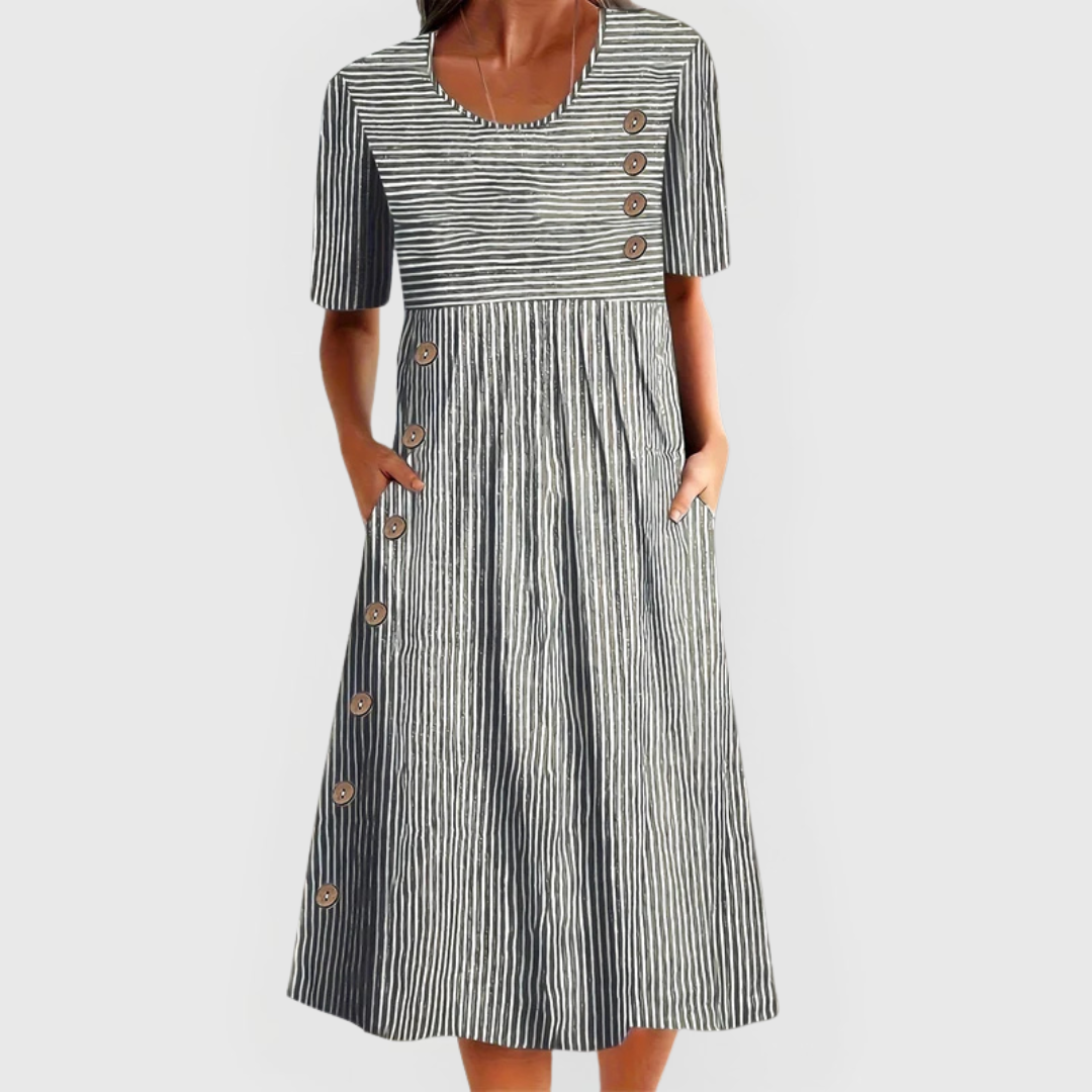 Valmere™ | Wanda Striped Midi Dress