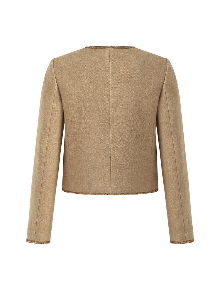 Valmere™ | Washable Wool Round Neck Jacket