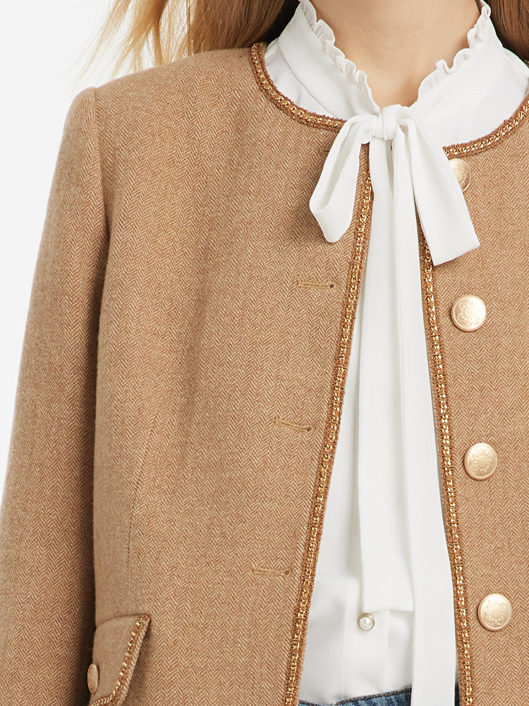 Valmere™ | Washable Wool Round Neck Jacket