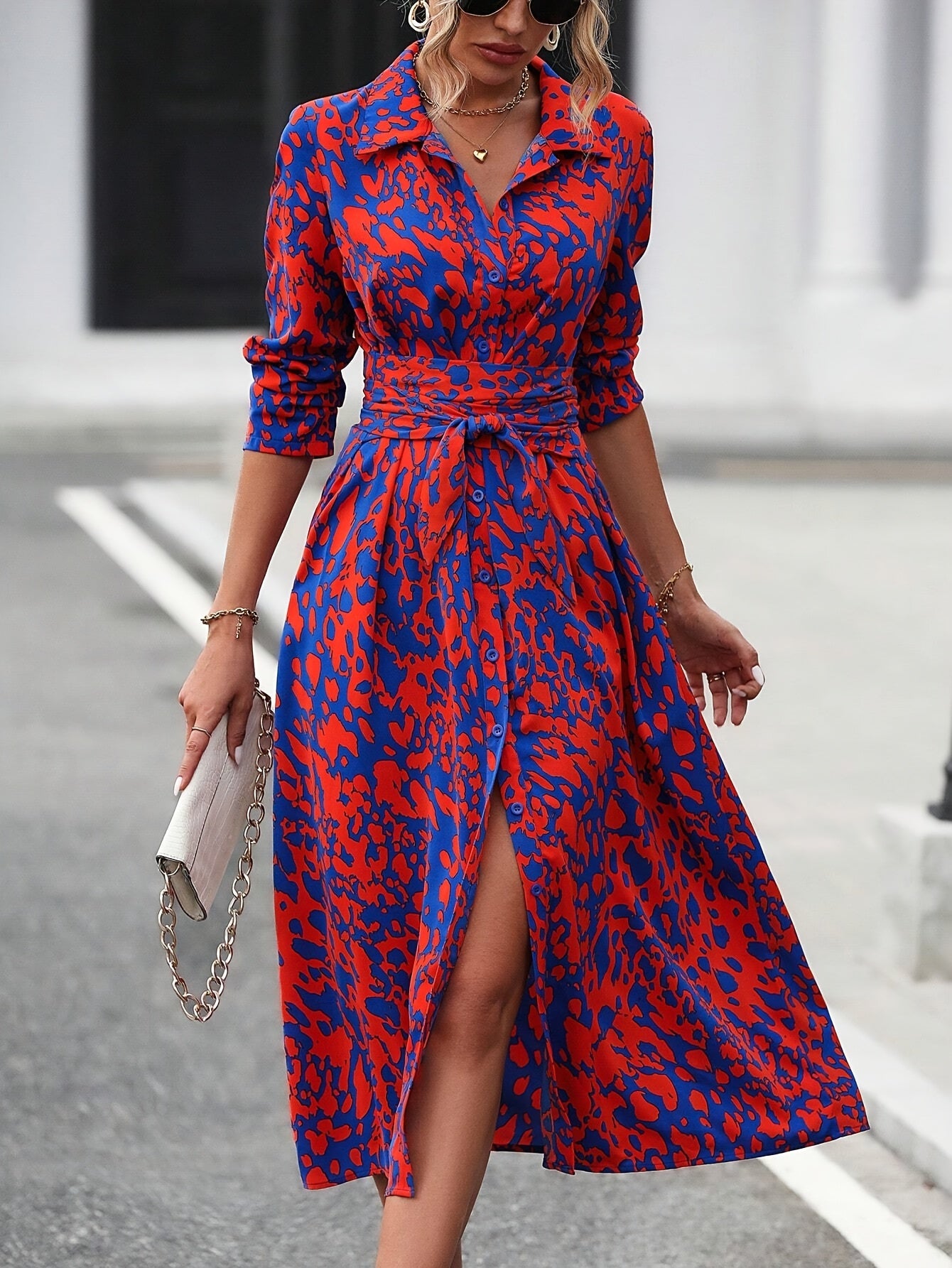 Valmere™ | Valentina Elegant Shirt Dress