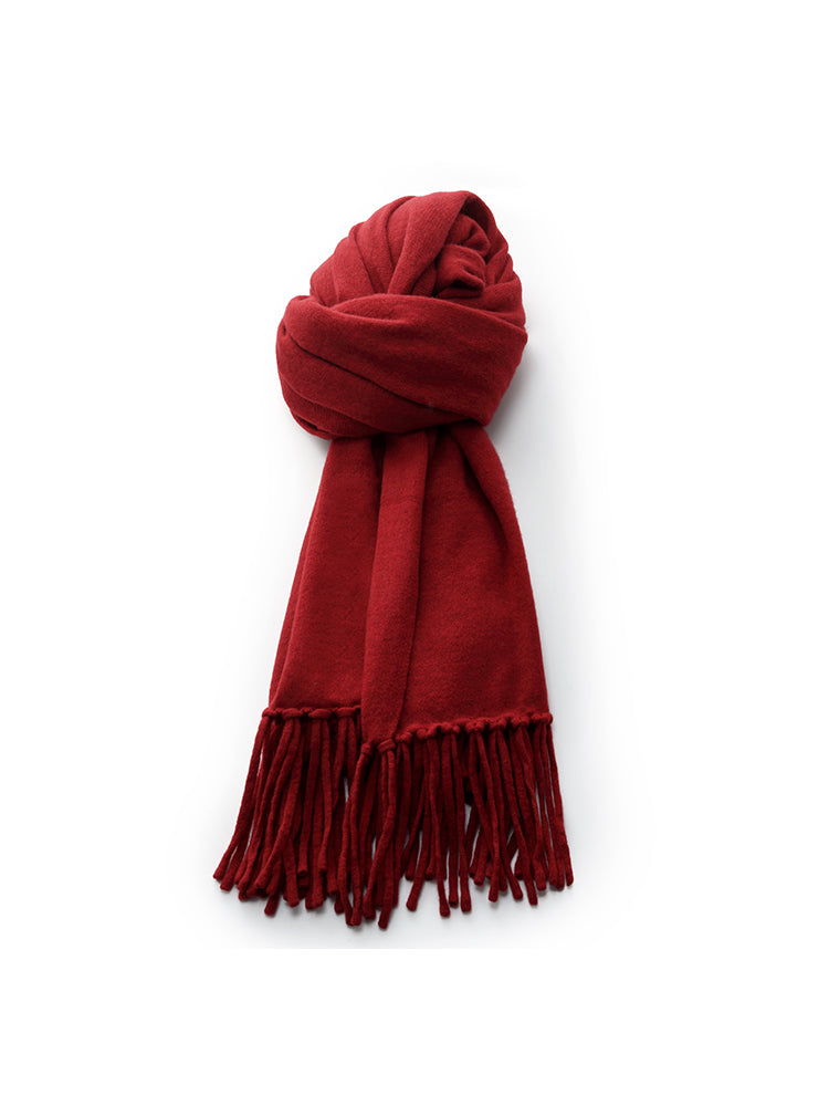Valmere™ | 100% Wool Fringe Women Scarf