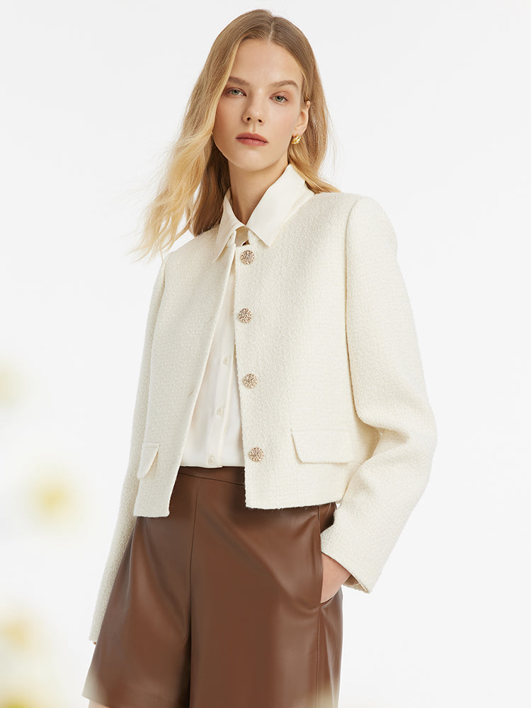 Valmere™ | Wool Blend Single-Breasted Jacket