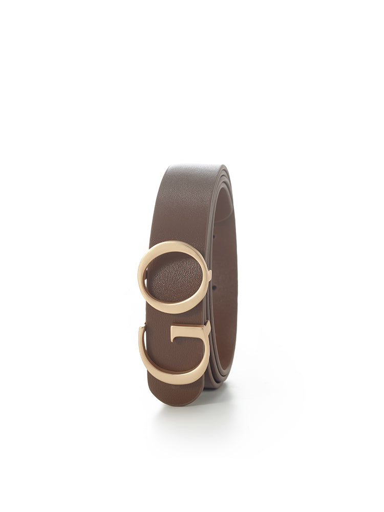 Valmere™ | GO Letter Middle Size Women Leather Belt