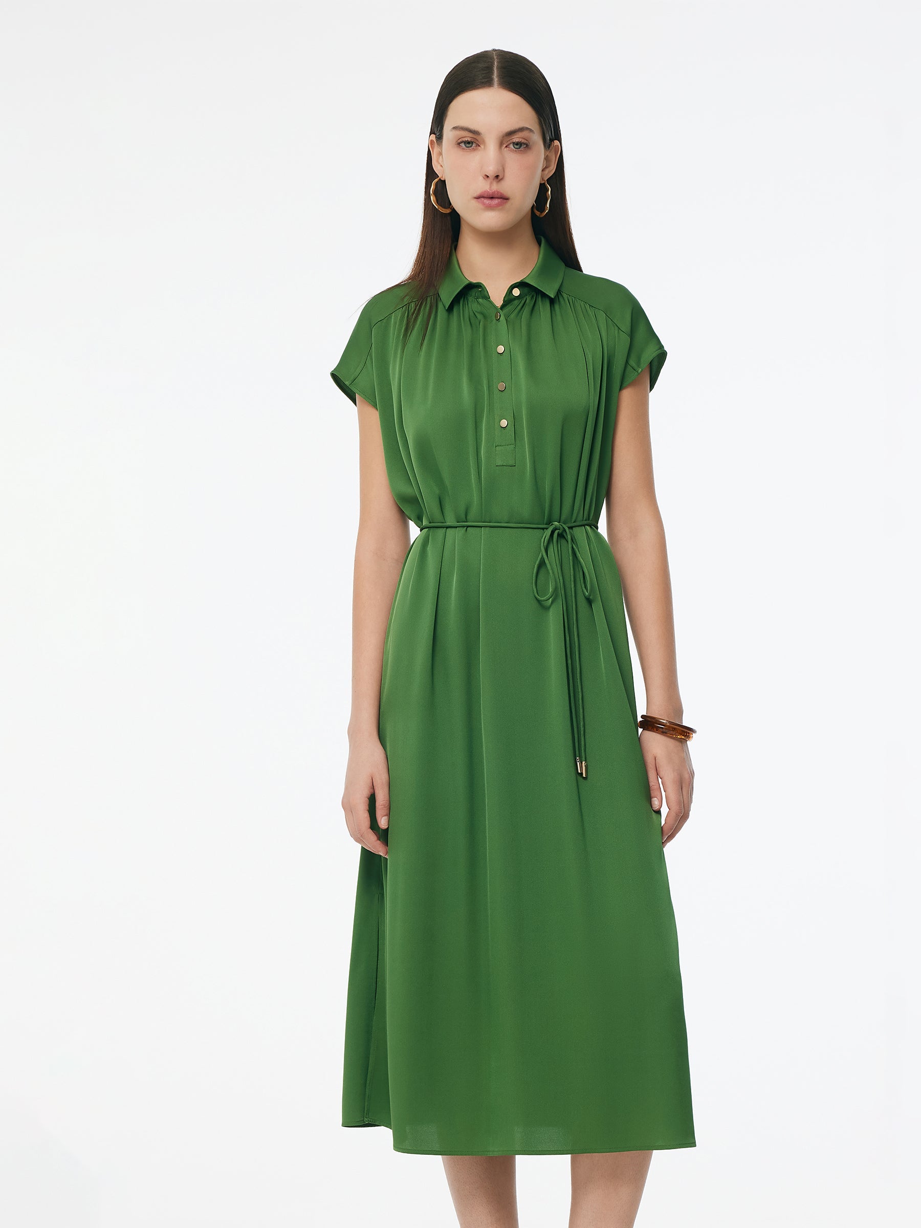 Valmere™ | Silk Stretch Maxi Dress