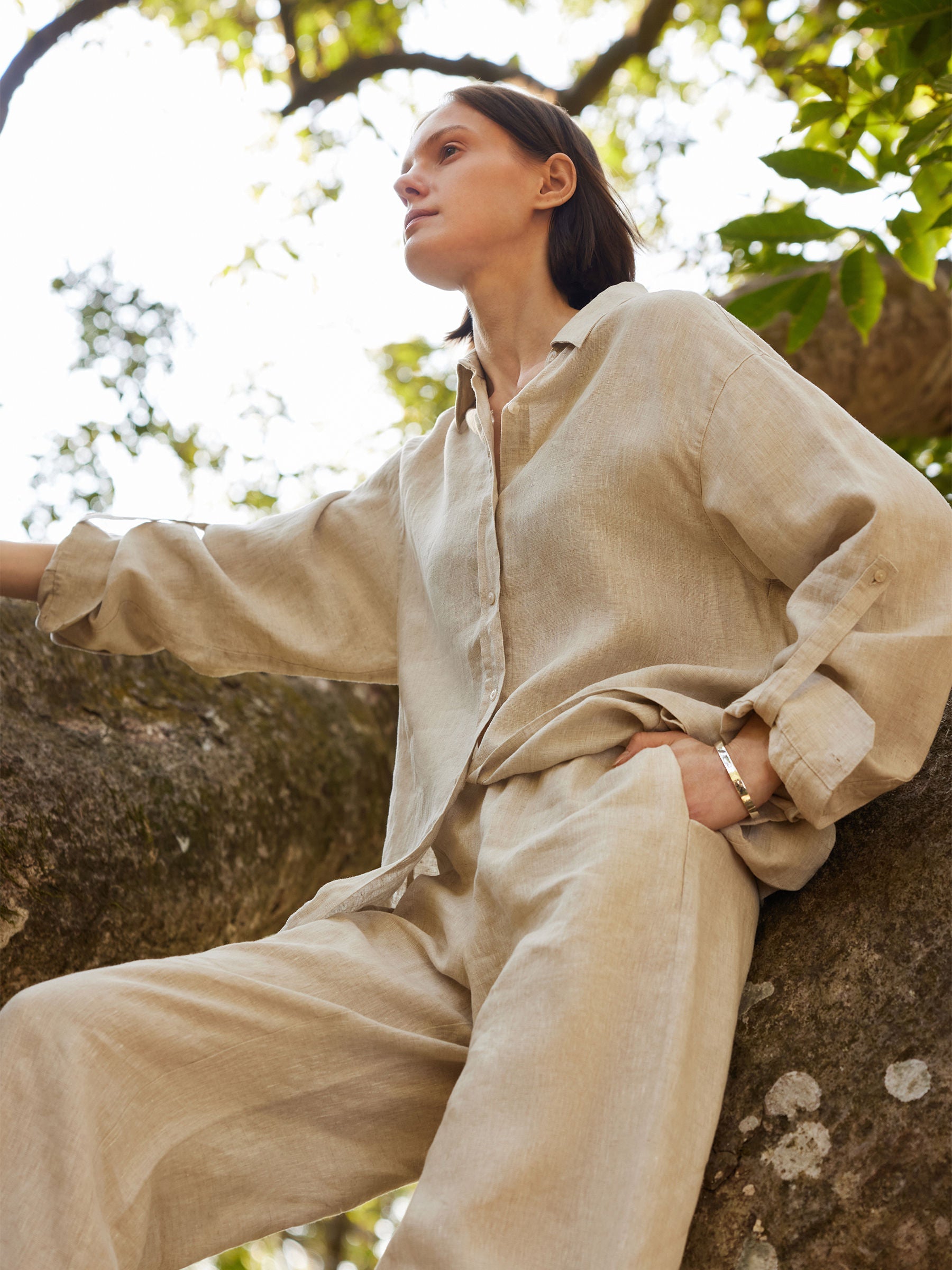 Valmere™ | 100% Linen Oversized Shirt