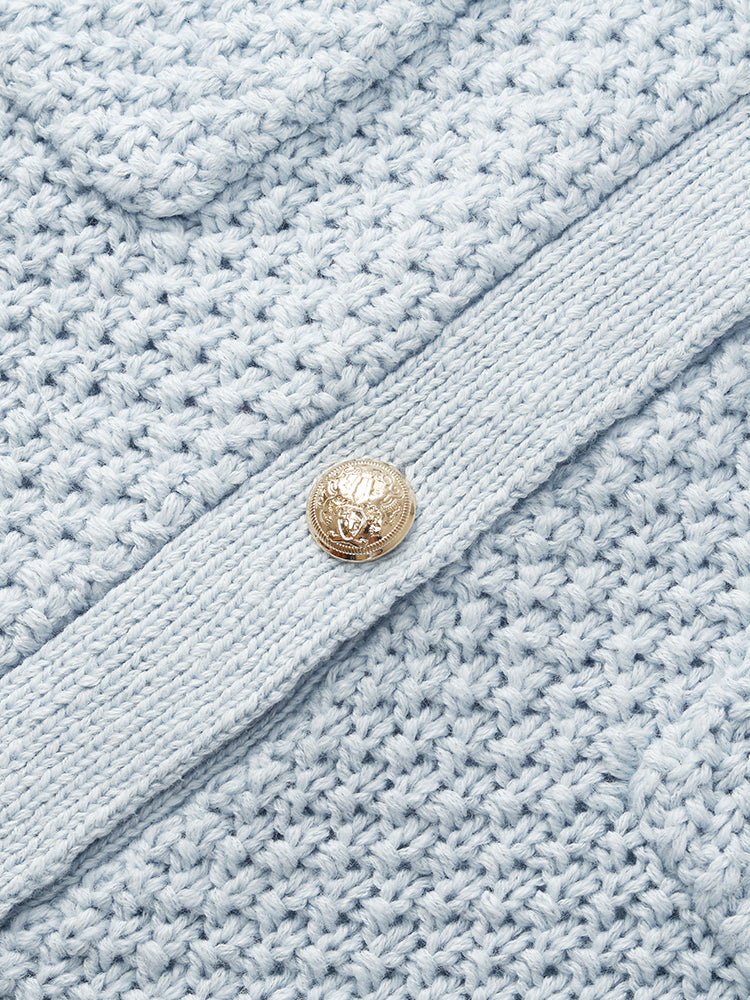 Valmere™ | Round Neck Knitted Women Cardigan