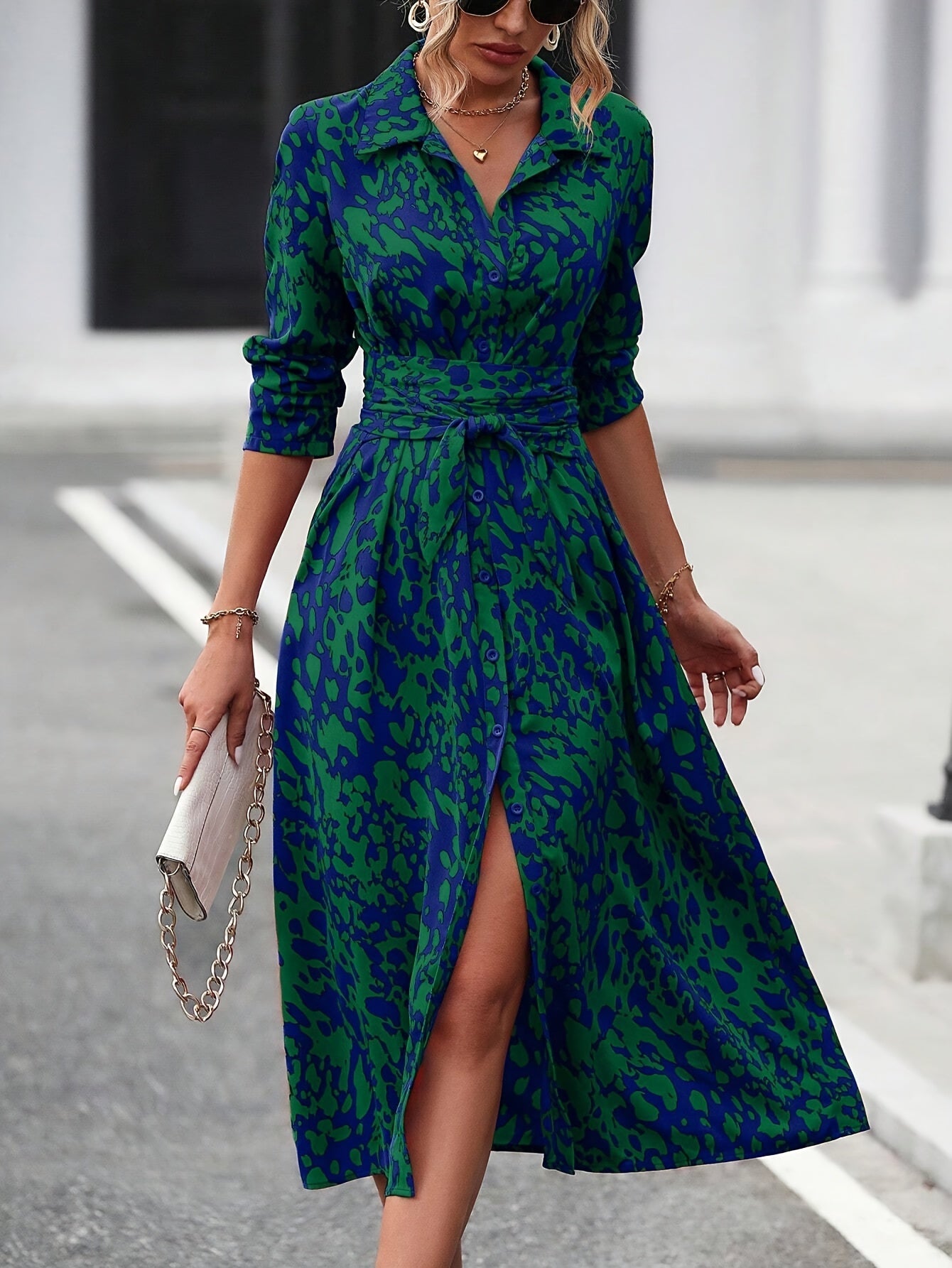 Valmere™ | Valentina Elegant Shirt Dress
