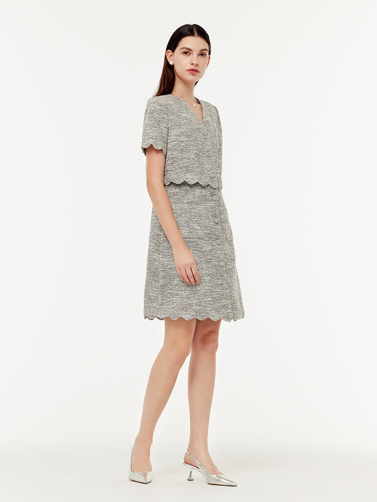 Valmere™ | Faux Two-Piece Mini Dress