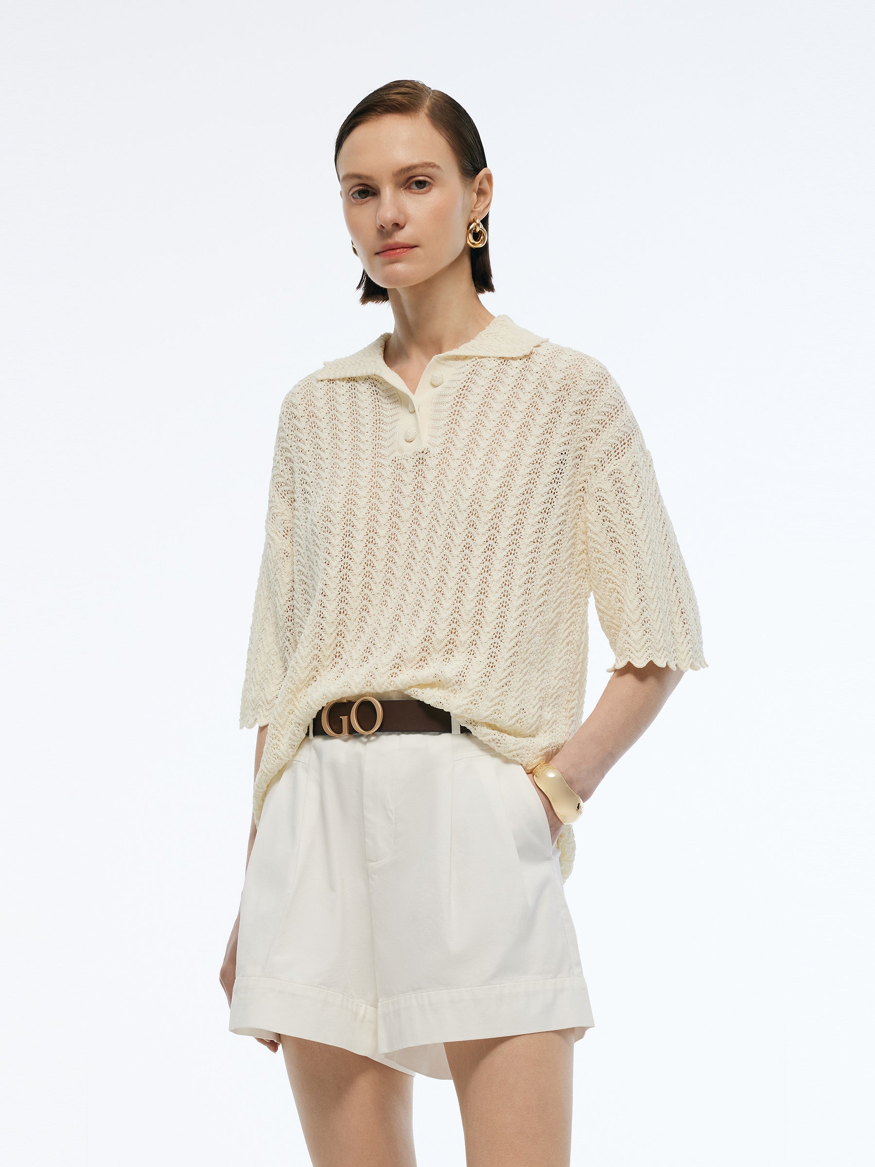 Valmere™ | 100% Cotton Knit Polo Top