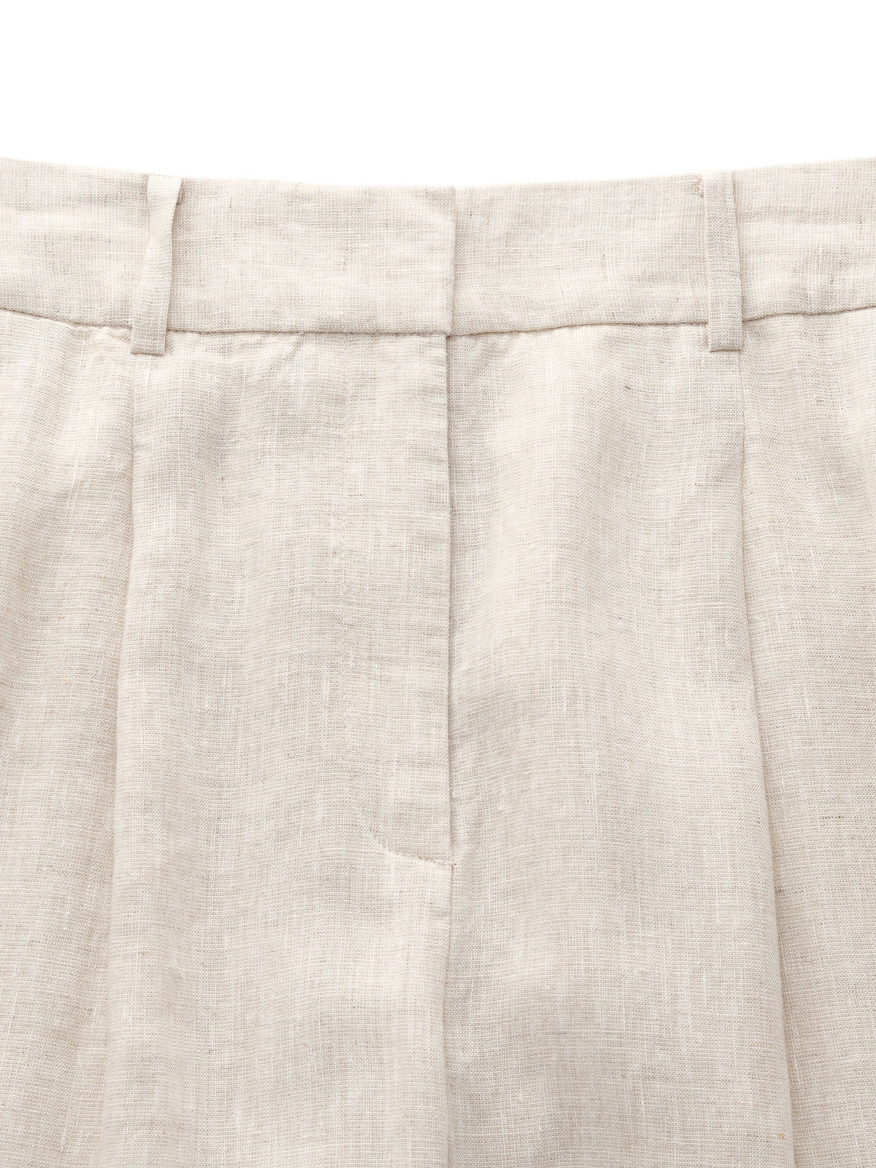 Valmere™ | 100% Linen Straight Leg Pants With Belt