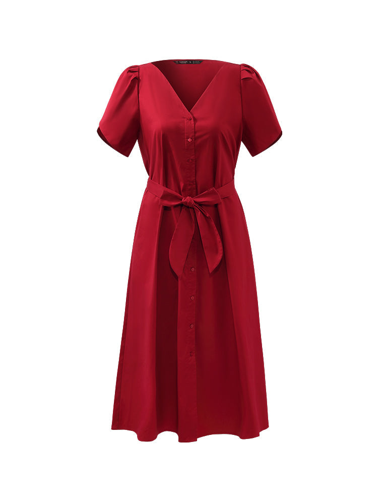 Valmere™ | Midi Dress With Belt