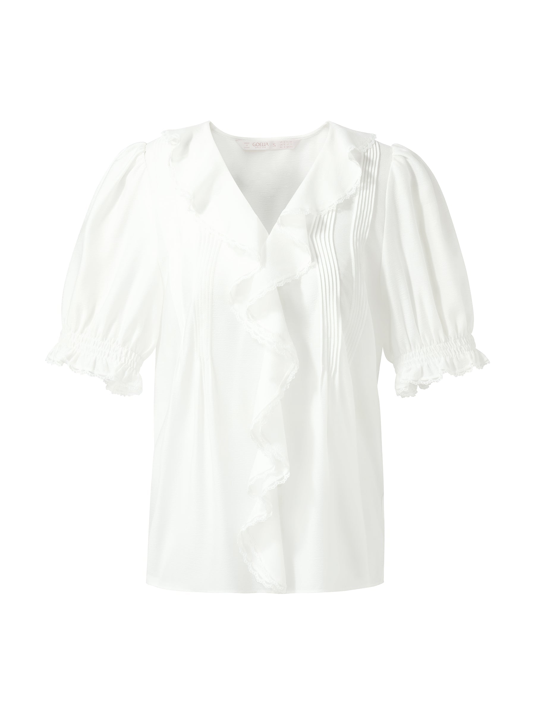 Valmere™ | Ruffle V-Neck Blouse