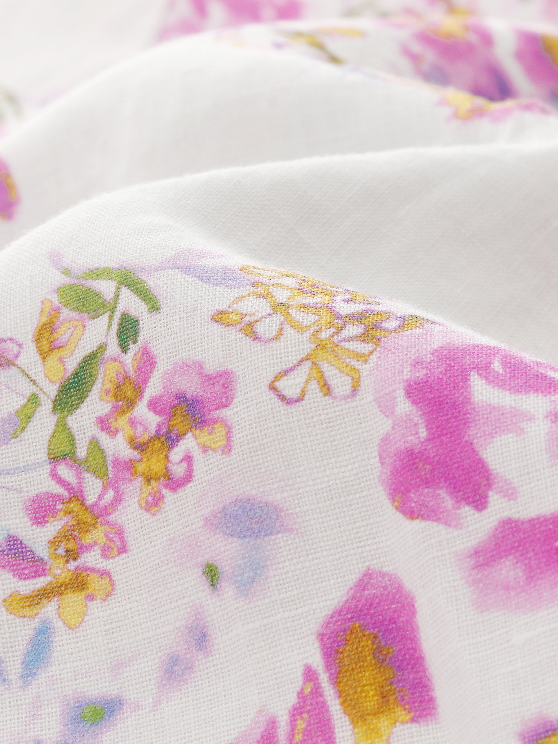 Valmere™ | 100% Linen Rose Print Maxi Dress