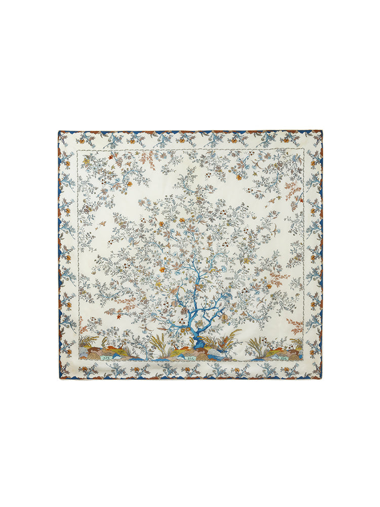 Valmere™ | 90 Square Printed 14 Momme Mulberry Silk Scarf