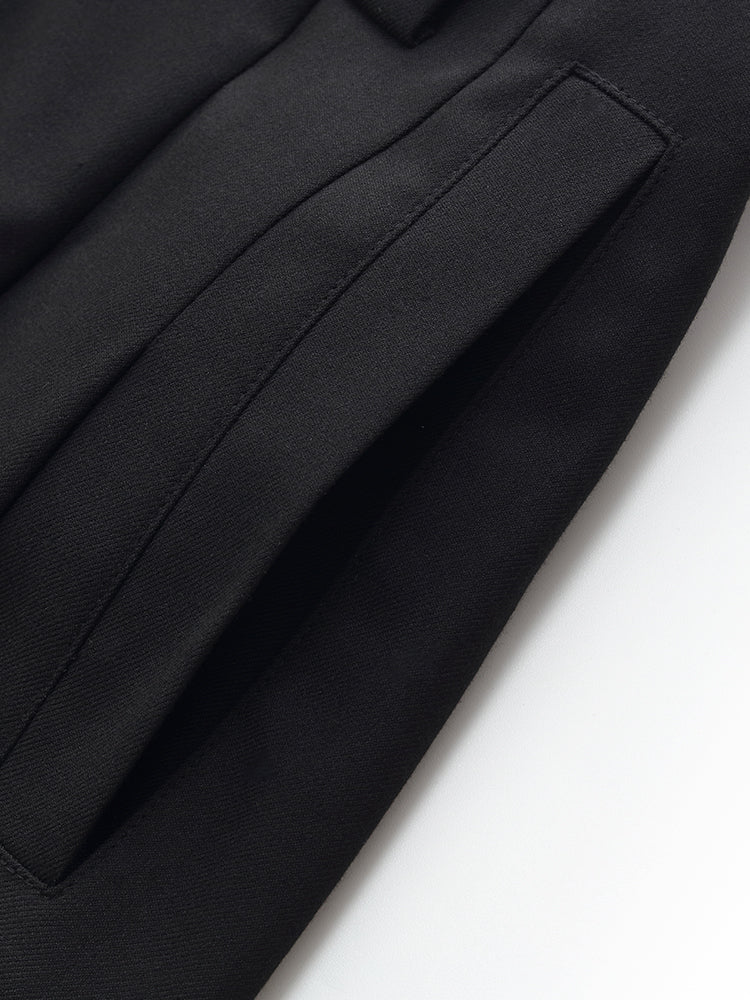 Valmere™ | Black Maxi Skirt With Belt