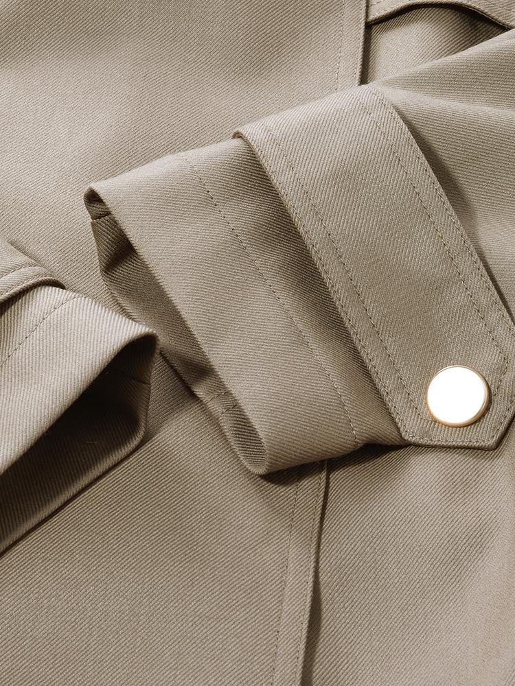 Valmere™ | Woolen Trench Coat With Belt