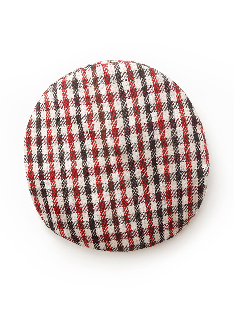 Valmere™ | Red And White Plaid Beret