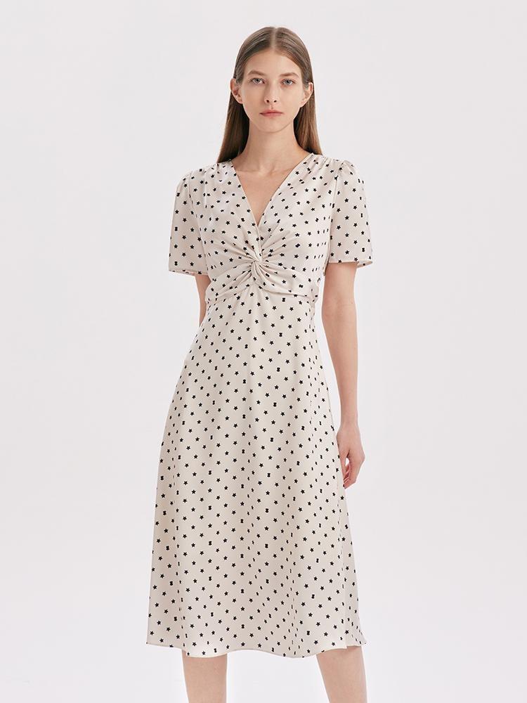 Valmere™ |  Polka Dot Midi Dress
