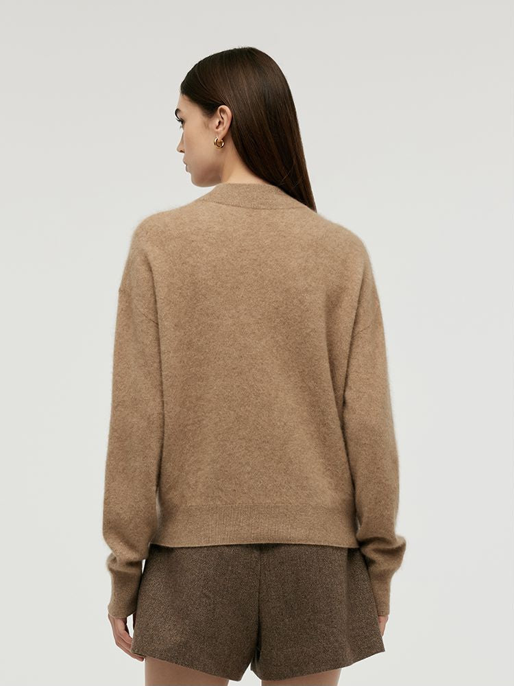 Valmere™ | Cashmere Mock Neck Sweater