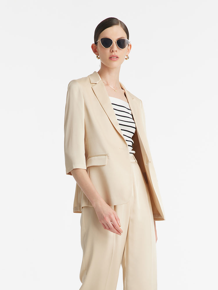 Valmere™ | Acetate One Button Blazer