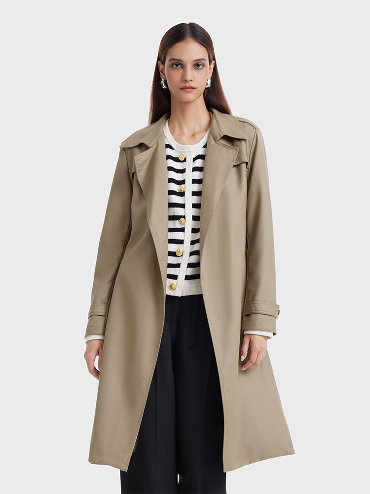 Valmere™ | Woolen Trench Coat With Belt