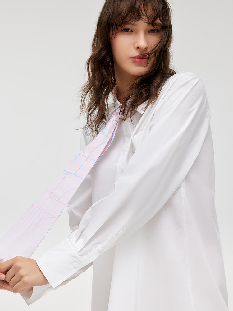 Valmere™ | Shirt Dress With Necktie