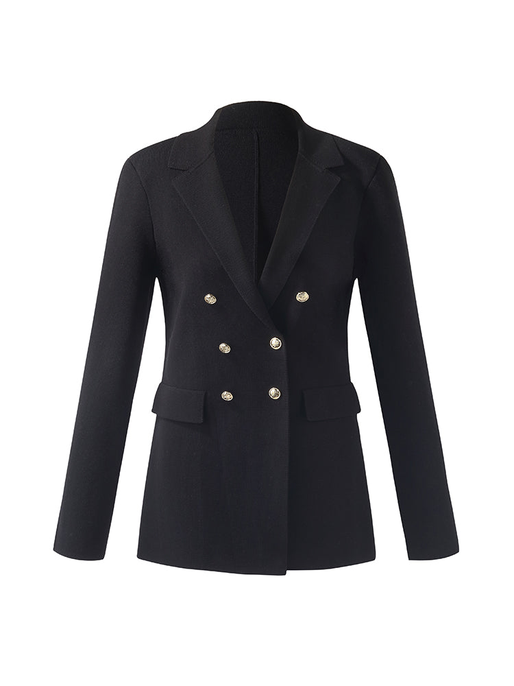 Valmere™ |Stretch Lapel Knit Blazer