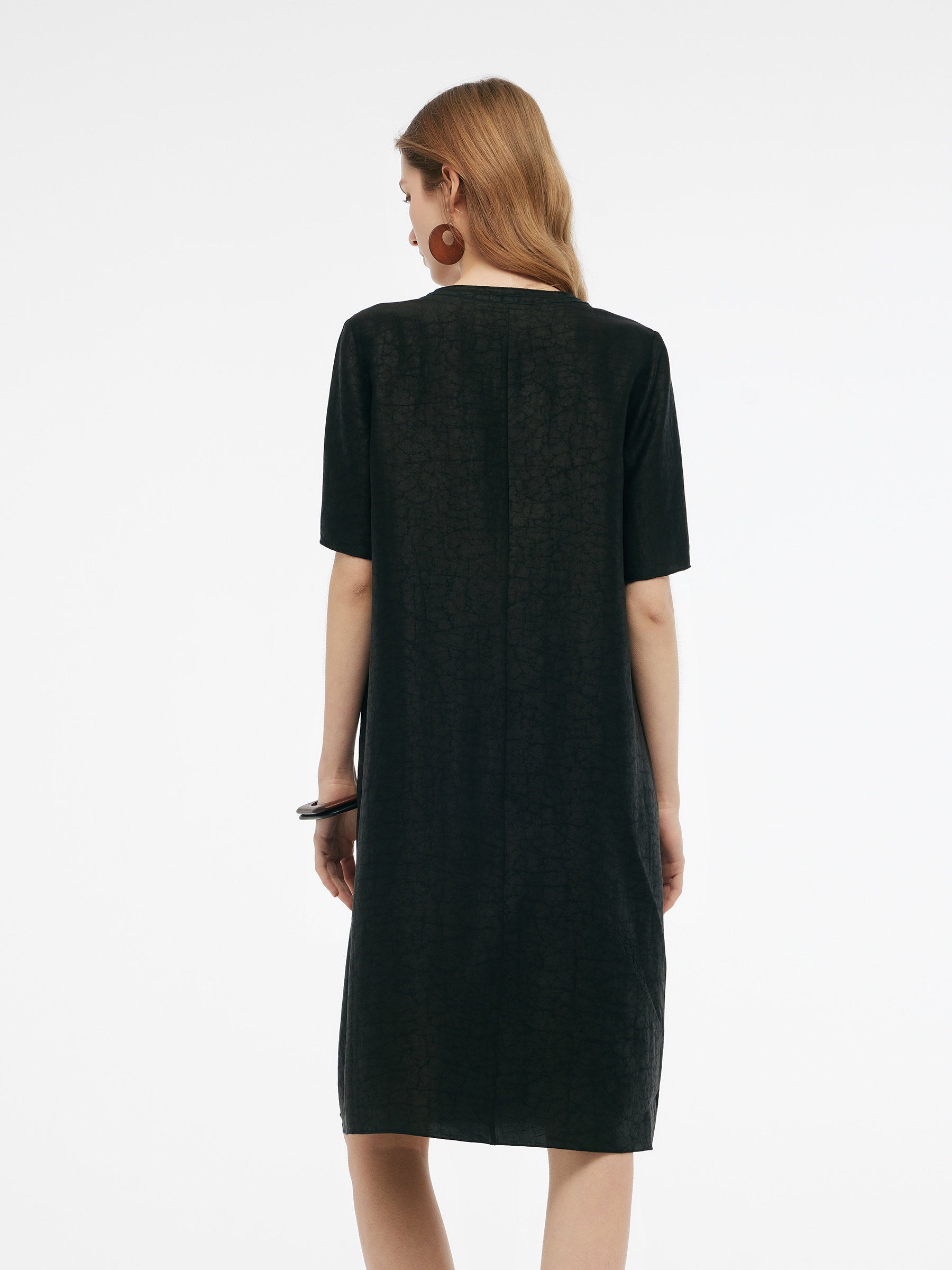 Valmere™ | 18MM Silk Pockets Midi Dress