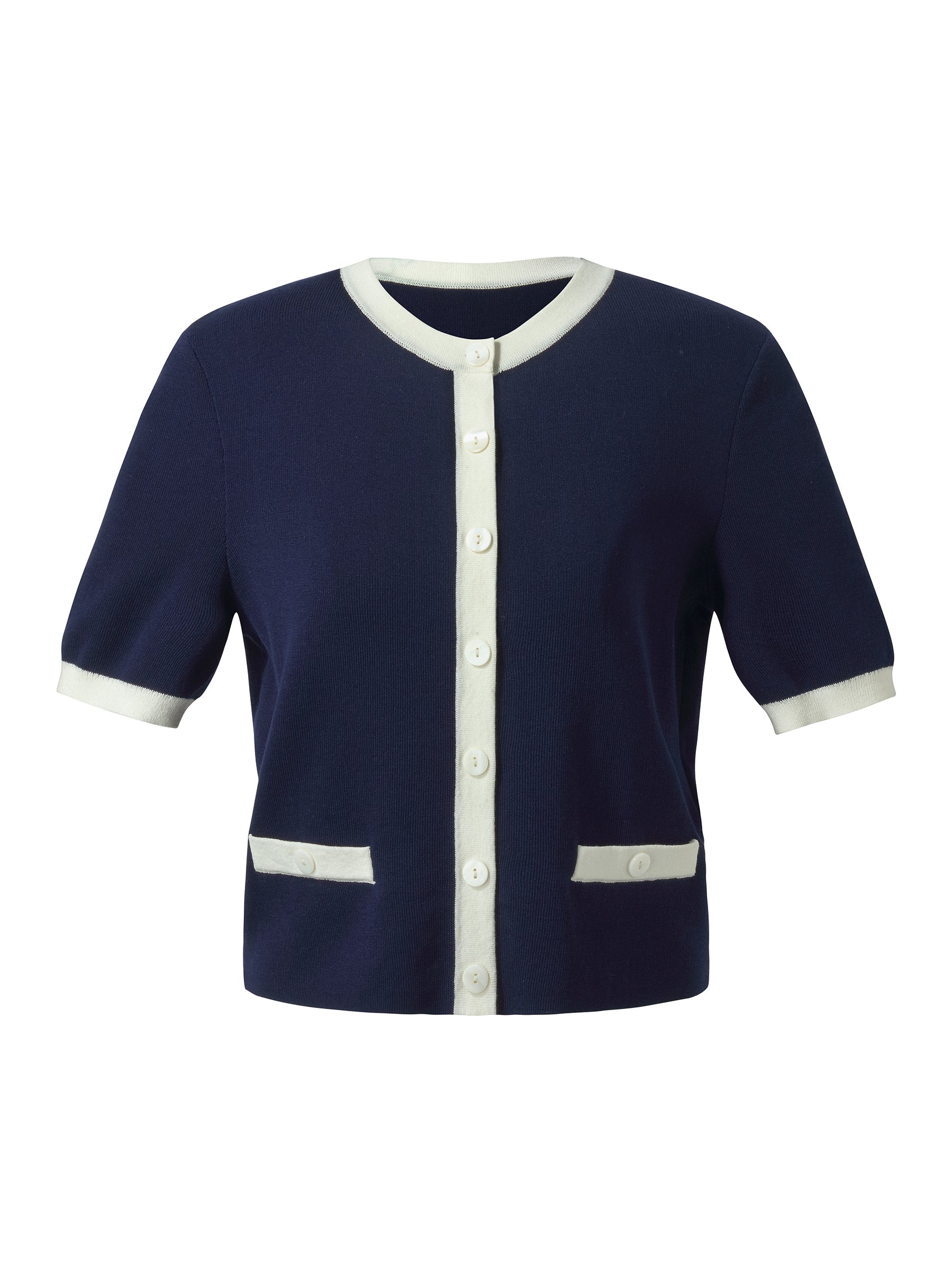 Valmere™ | Contrast Trim Cardigan
