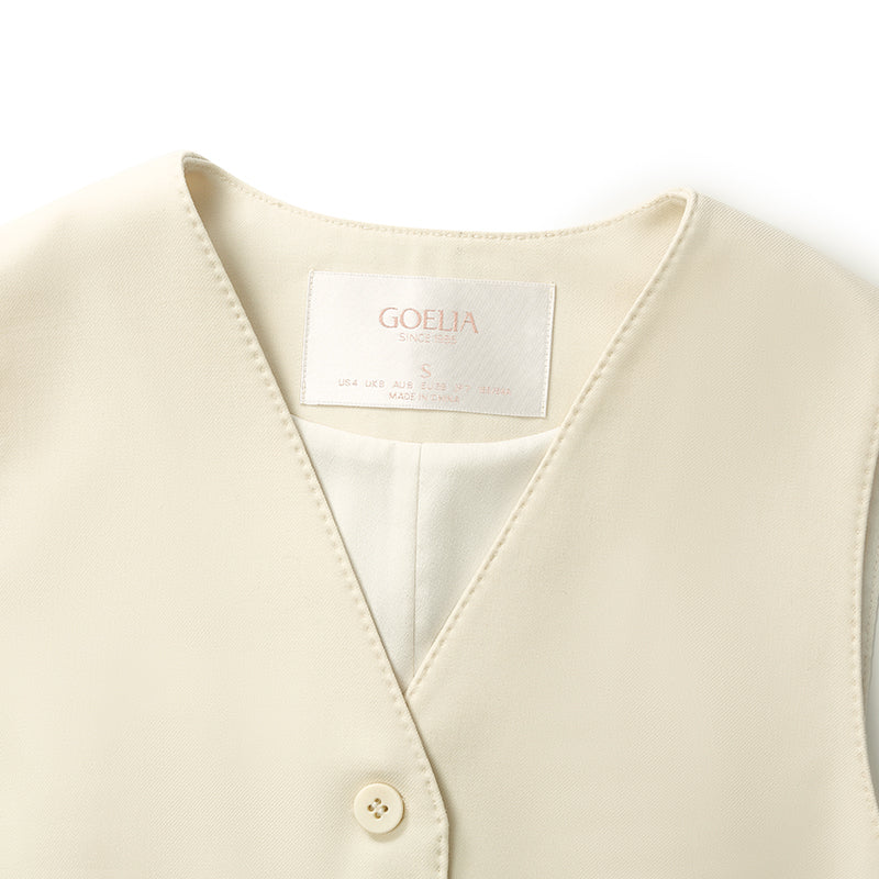 Valmere™ | Worsted Wool Single-Breasted Vest