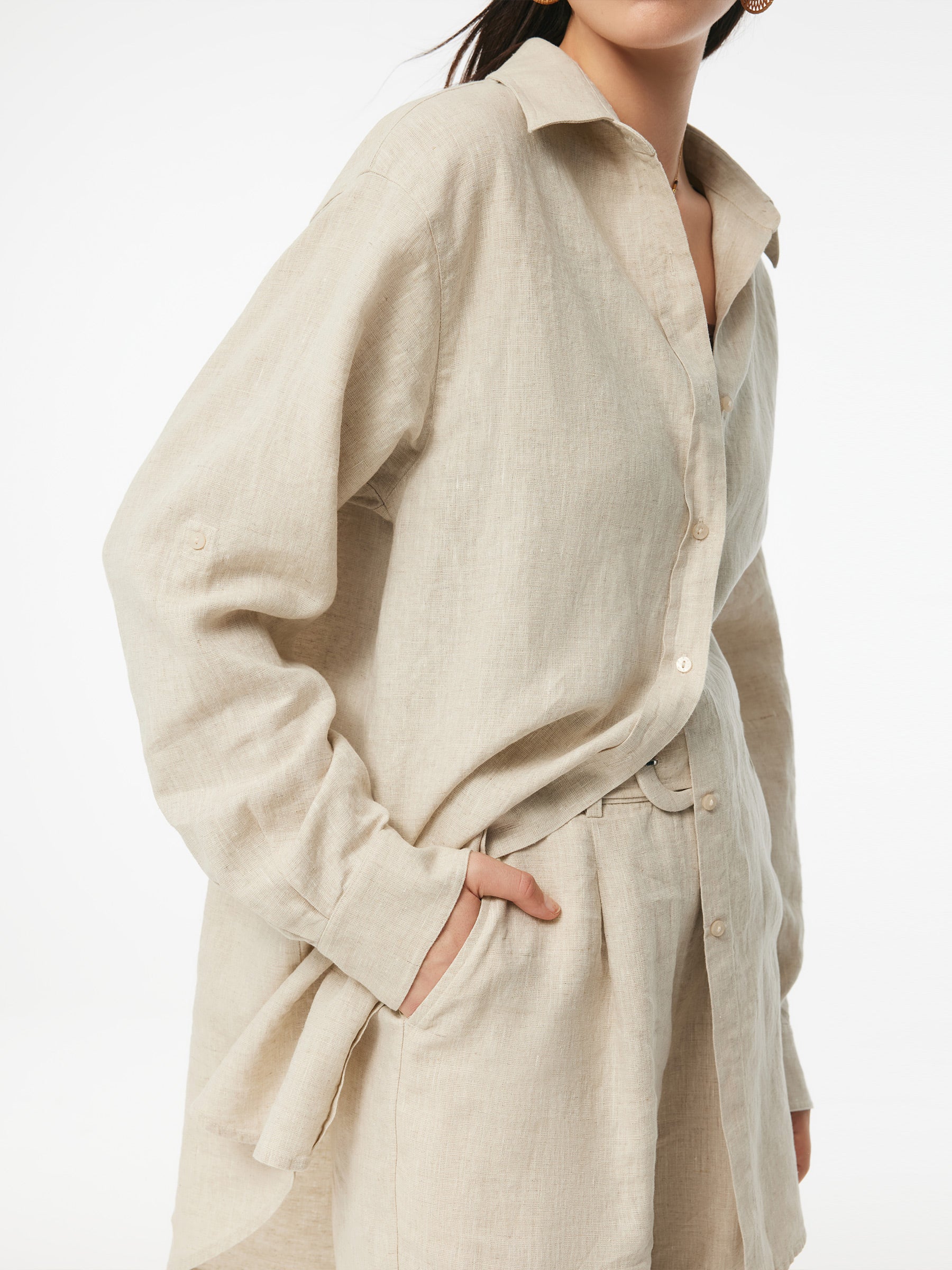 Valmere™ | 100% Linen Oversized Shirt