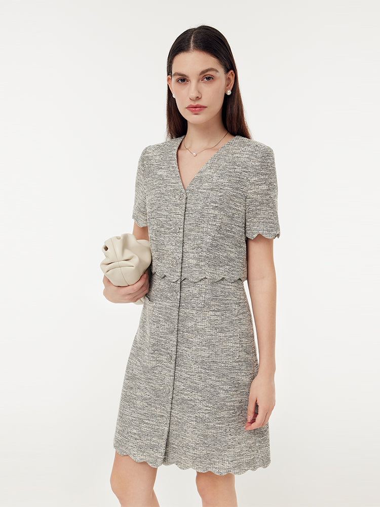 Valmere™ | Faux Two-Piece Mini Dress