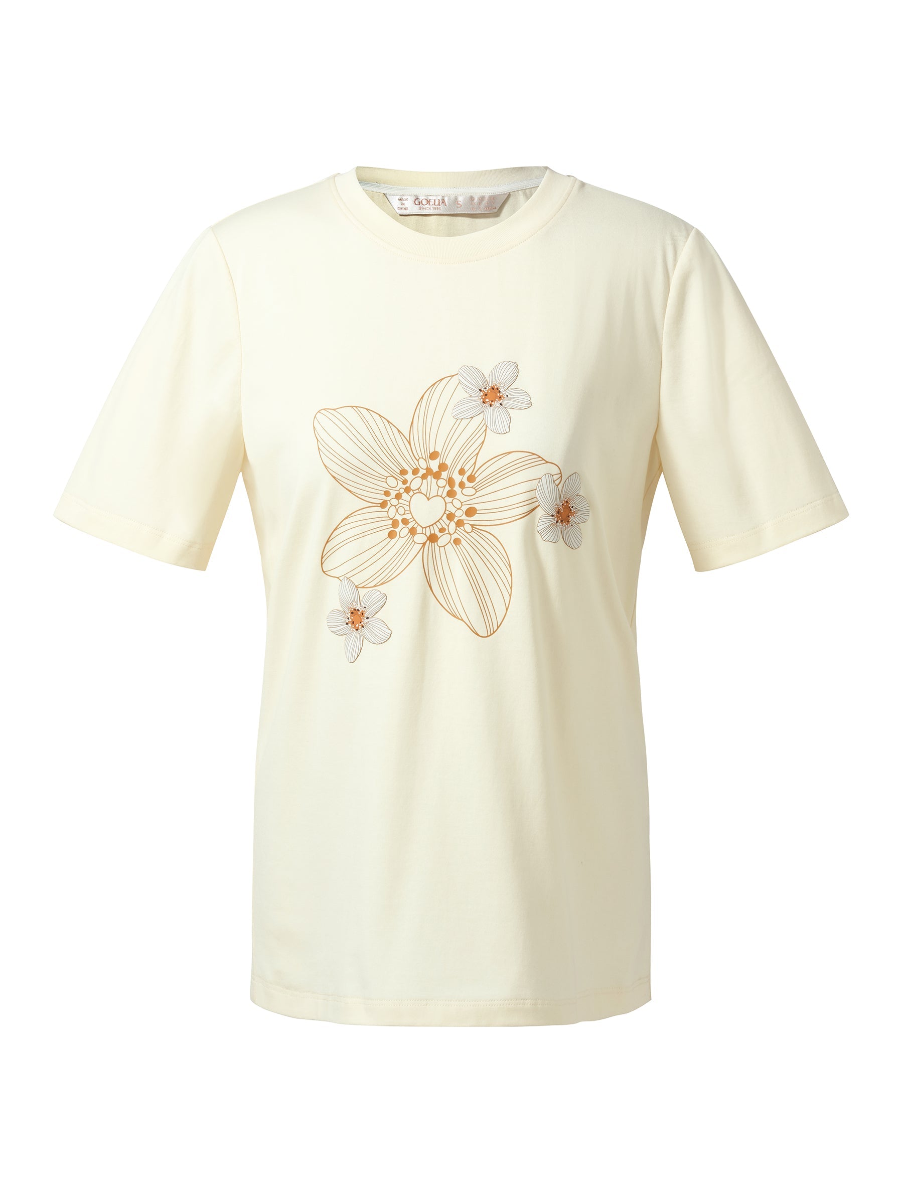 Valmere™ | Flower Print Knit T-Shirt