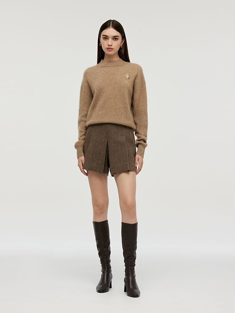 Valmere™ | Cashmere Mock Neck Sweater