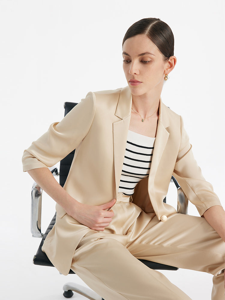 Valmere™ | Acetate One Button Blazer