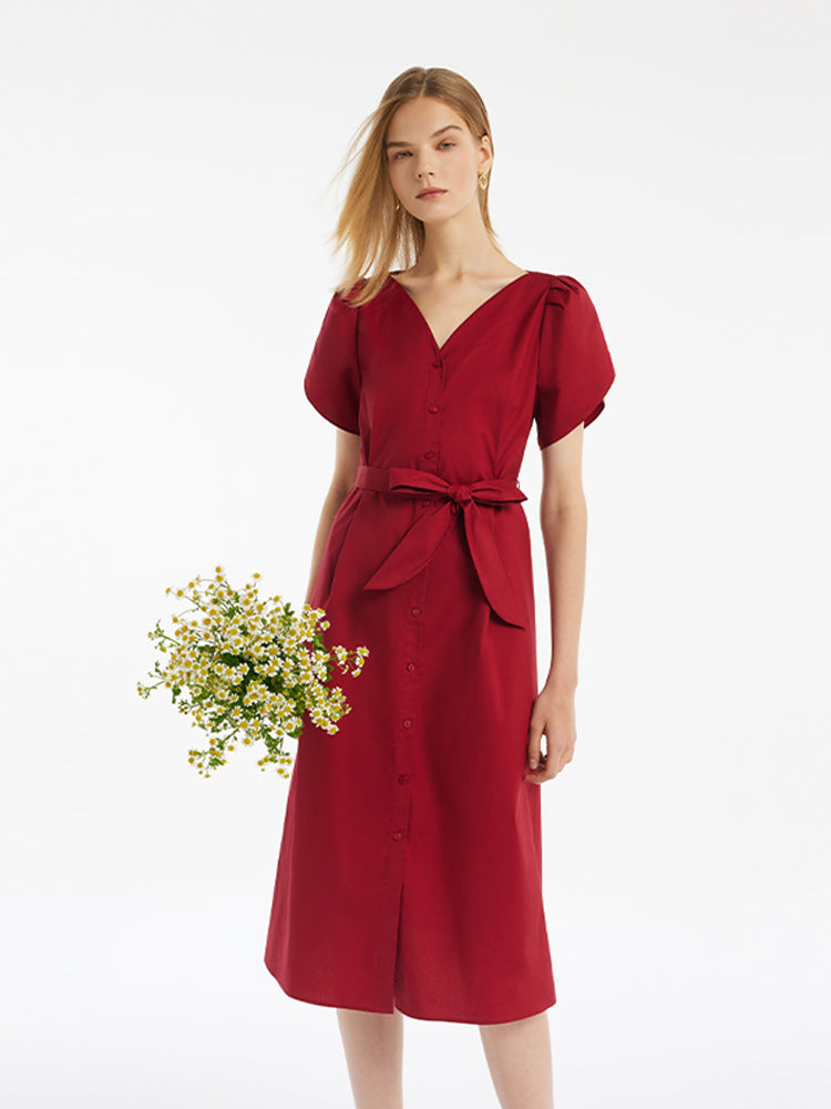 Valmere™ | Midi Dress With Belt