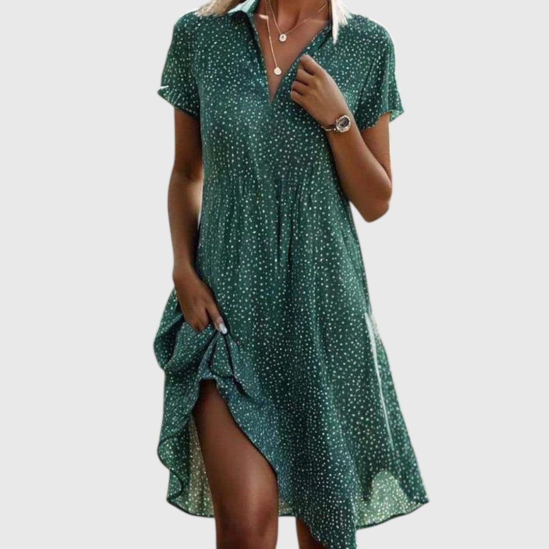 Valmere™ | Graceful Bloom Midi Dress
