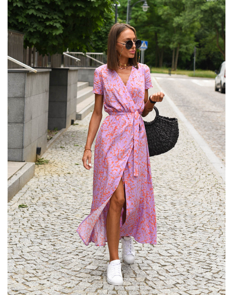 Valmere™ | Yasmine Stylish V-Neck Dress